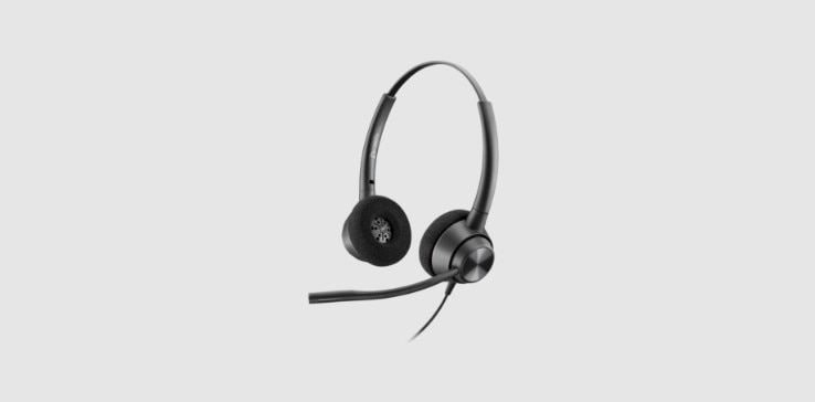 Poly EncorePro 320 noise cancelling wired stereo headset Poly EncorePro 320 noise cancelling wired stereo headset